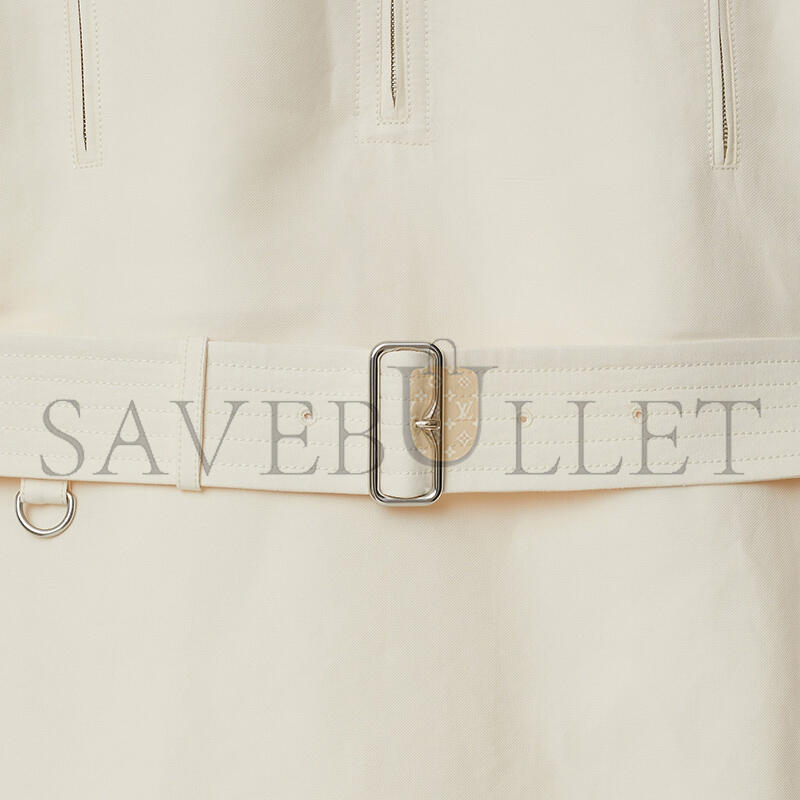 BURBERRY CANVAS BELTED MIDI DRESS 8089105